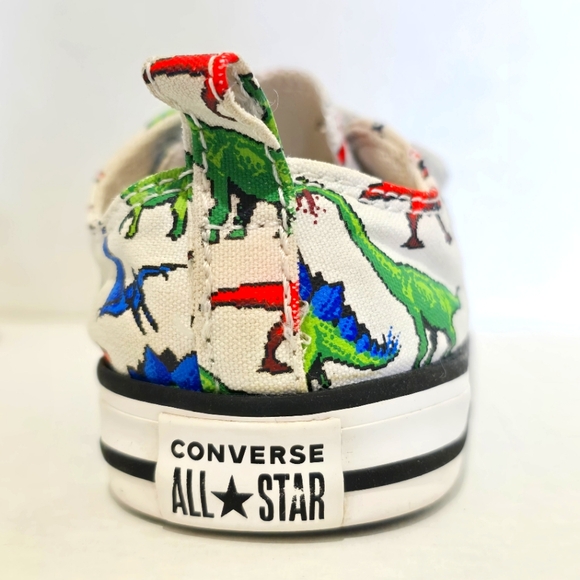 Chuck Taylor All Star Easy-On 8-Bit Dino Toddler Size 6 Gently-Used - Picture 11 of 12
